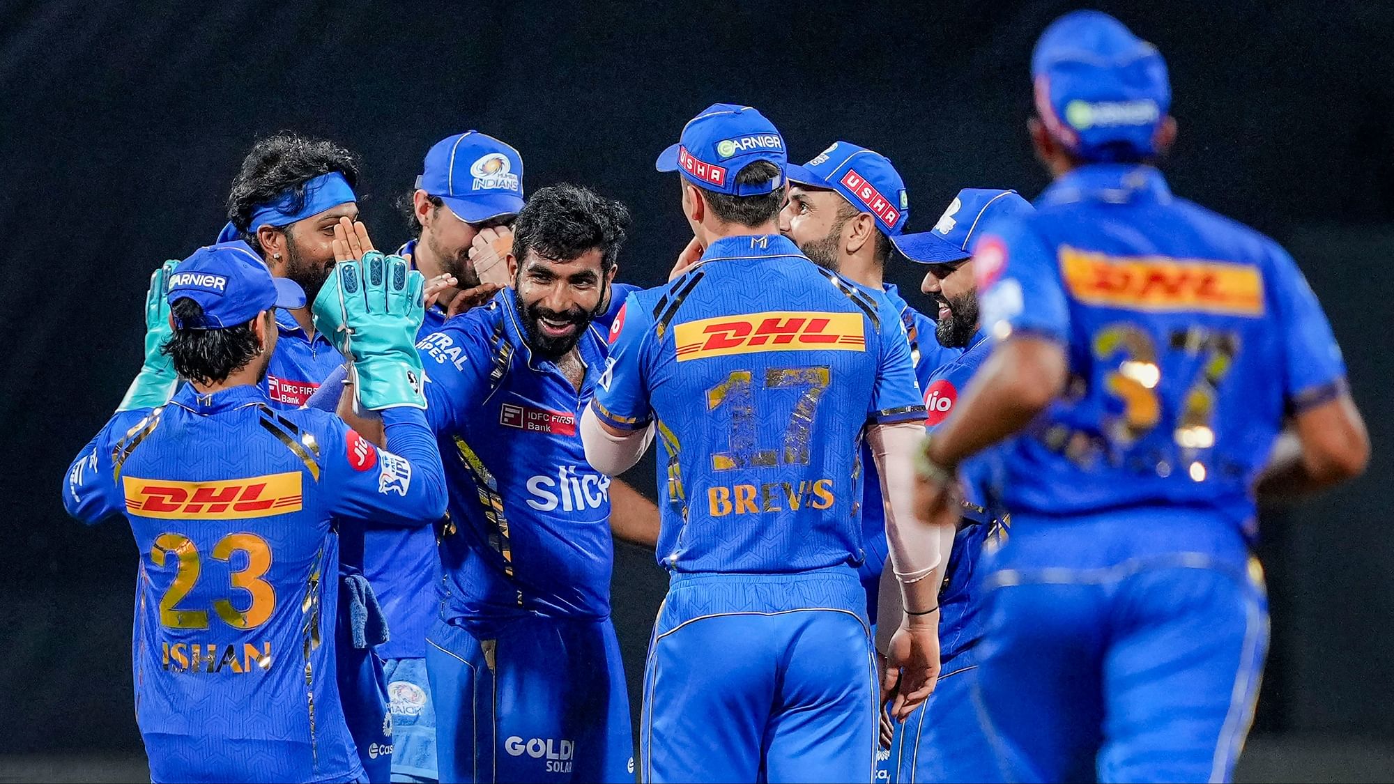 <div class="paragraphs"><p>IPL 2024:&nbsp;Riding on Bumrah's fifer, Ishan Kishan &amp; Surya Kumar Yadav's fifties, MI beat RCB by 7 wickets.</p></div>