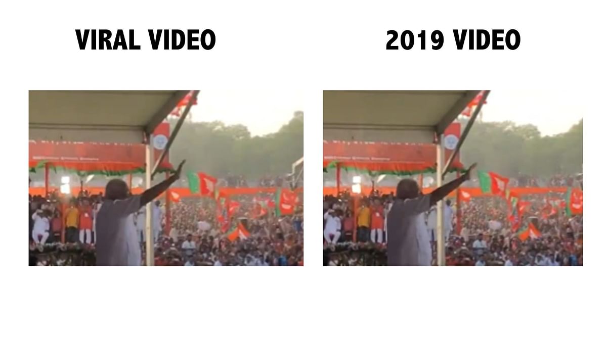 The video is from 2019 when the Prime Minister was rallying in Kolkata, West Bengal.