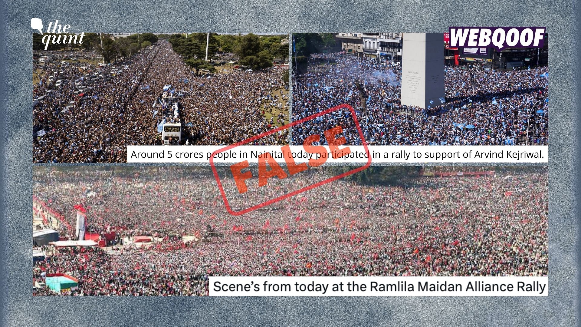 <div class="paragraphs"><p>All three photos are old and have no connection to INDIA bloc or AAP rallies.</p></div>