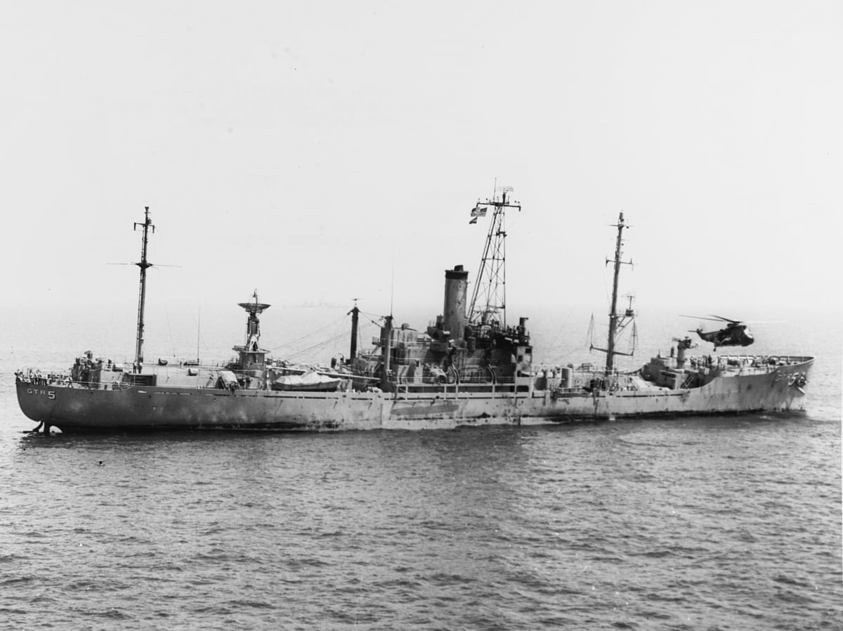 This image shows a decommissioned vessel USS Ingraham and has no connection to Iran.