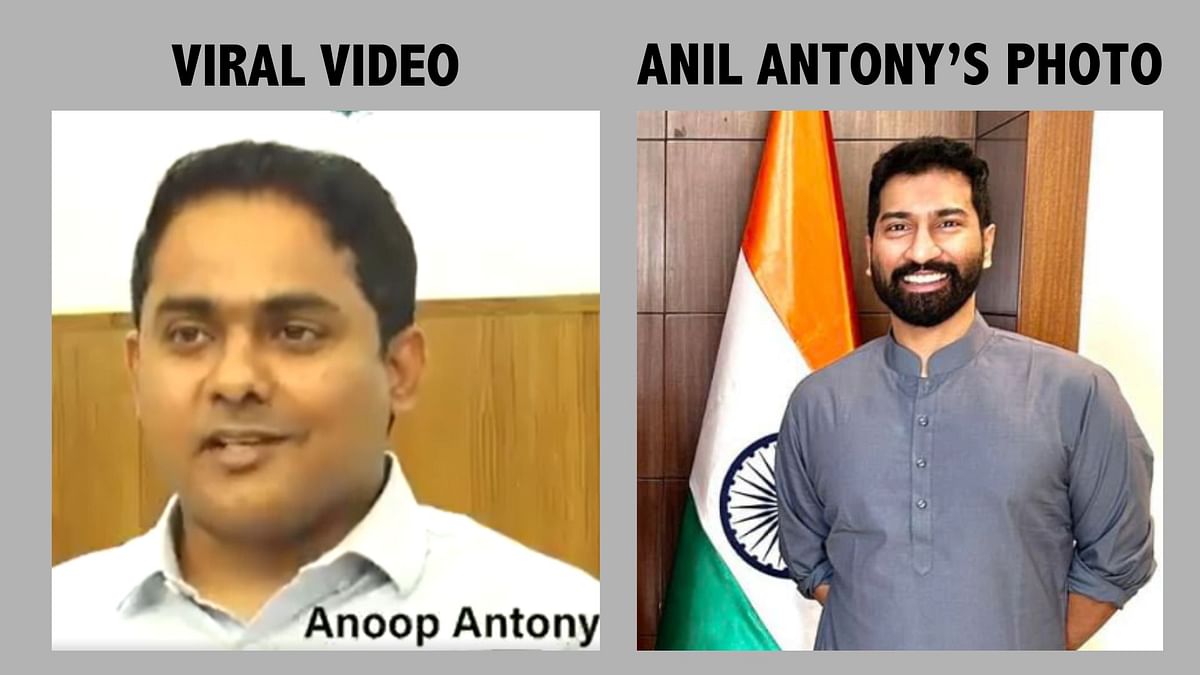 We found that the man in the viral video was a BJP leader named Anoop Antony. 