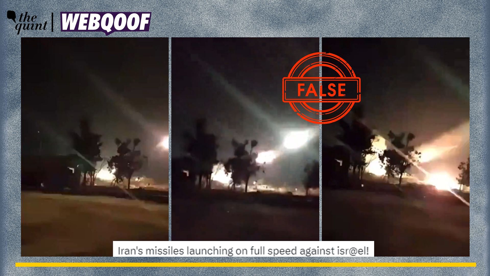 Old, Unrelated Video Peddled as Iran Launching Missiles Against Israel