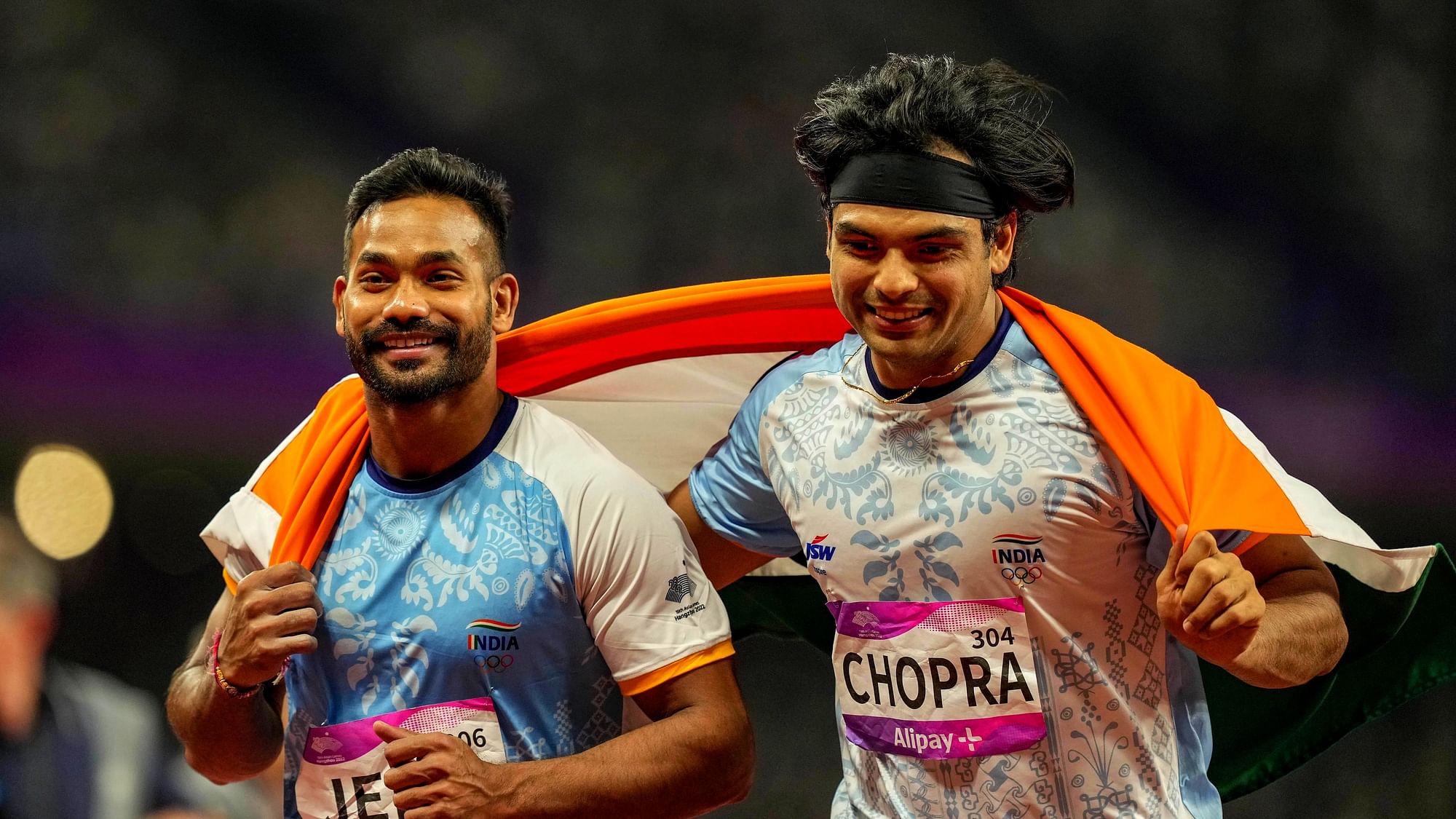 <div class="paragraphs"><p>Neeraj Chopra wants to be accompanied by Kishore Kumar Jena on 'dream' Olympics podium.</p></div>