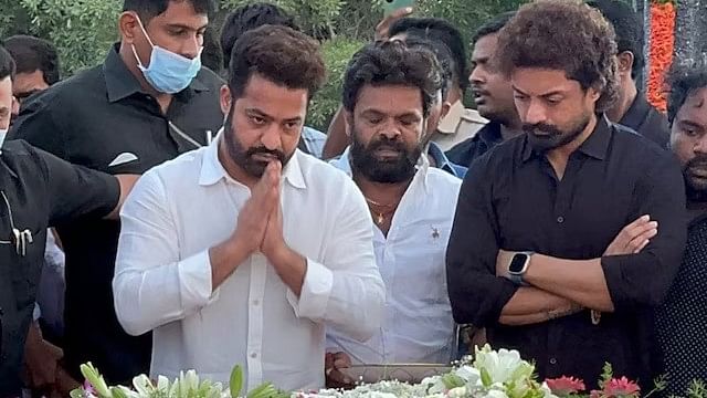 <div class="paragraphs"><p>Actor Jr NTR paid respect to his late grandfather,&nbsp;Nandamuri Taraka Rama Rao (NTR), on his 101st birth anniversary on 28 May.</p></div>