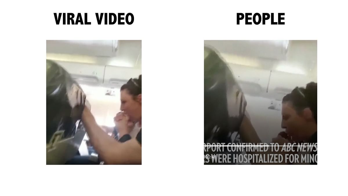 The video is from 2019 and shows a flight turbulence between Kosovo and Switzerland. 