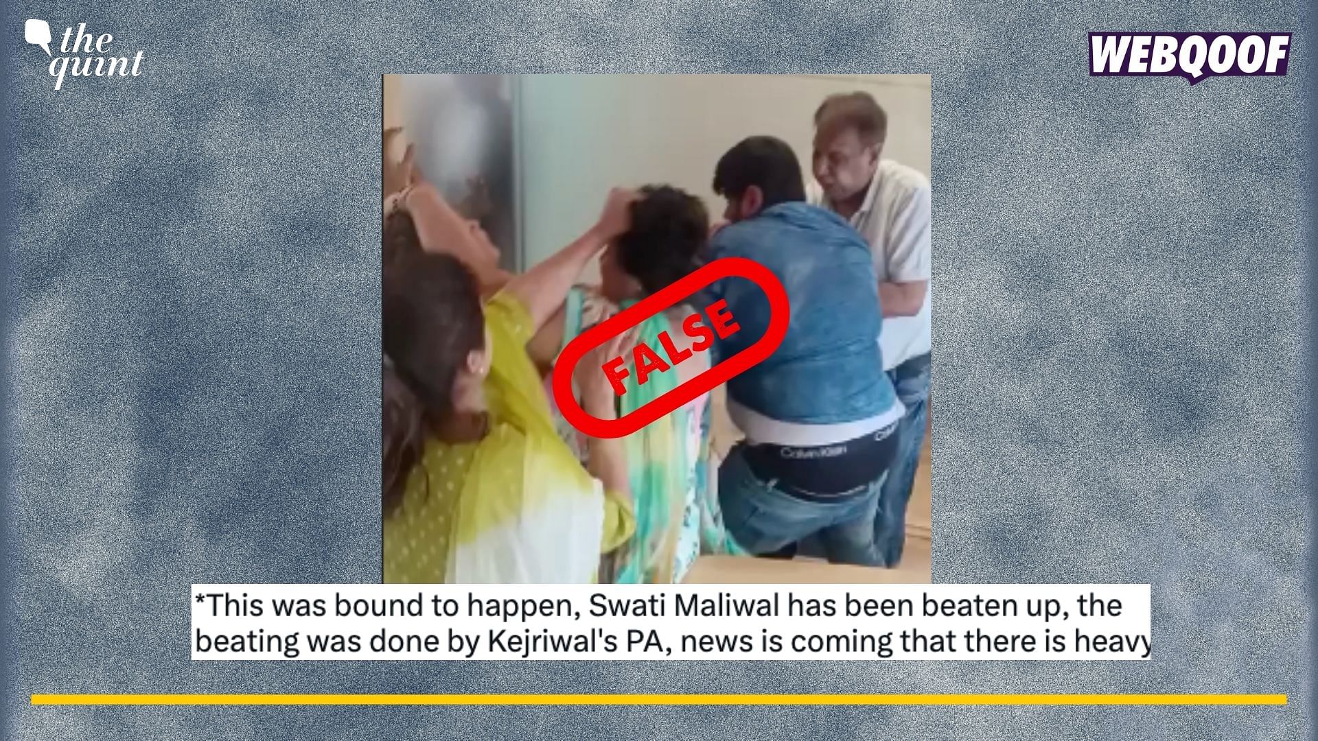 <div class="paragraphs"><p>Fact-Check: This does not show Swati Maliwal being assaulted.&nbsp;</p></div>