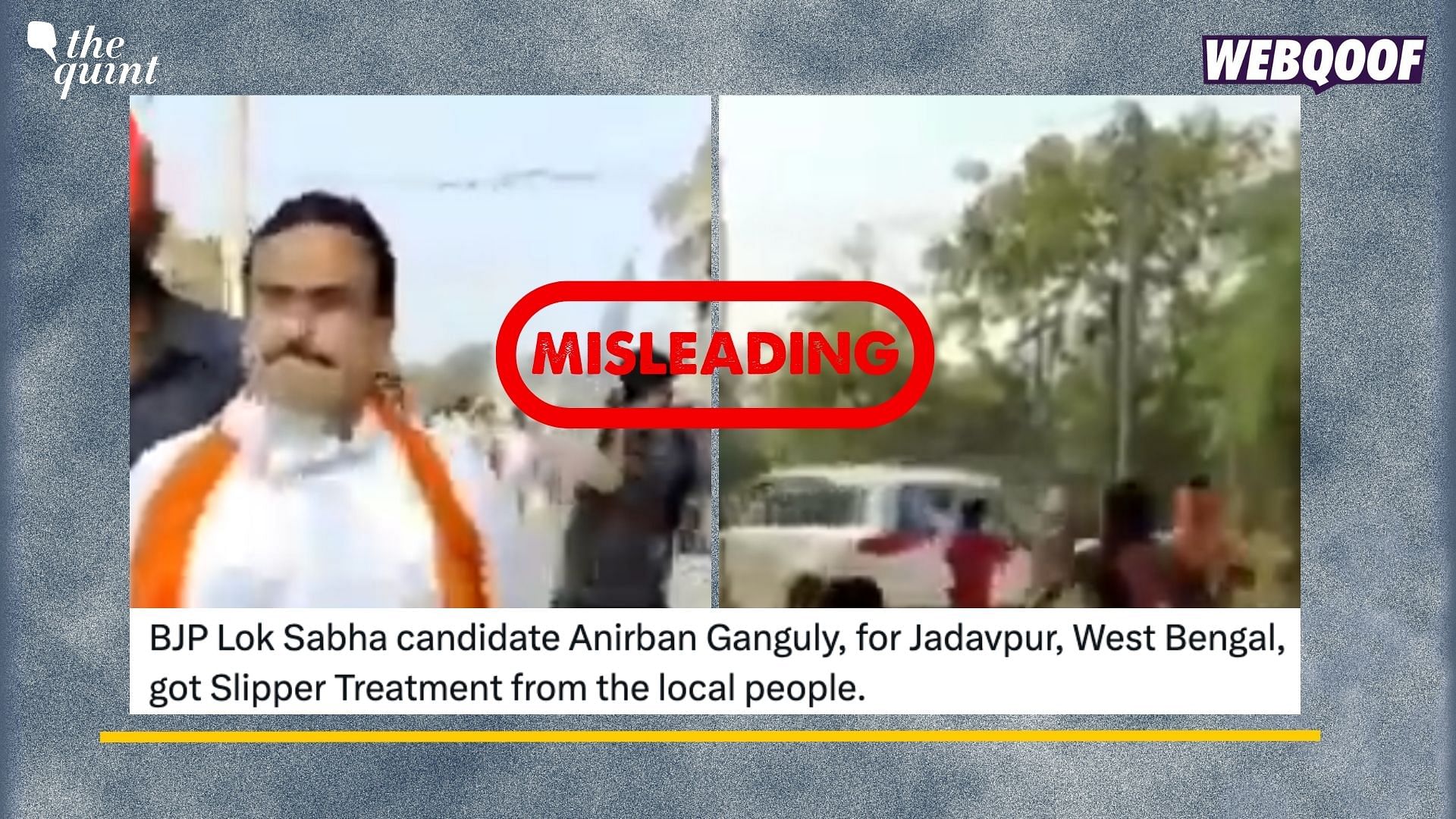 <div class="paragraphs"><p>Fact-Check: Old video of attack on BJP's Anirban Ganguly shared as recent.&nbsp;</p></div>