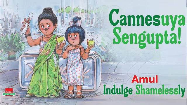 <div class="paragraphs"><p>Amul celebrates Anasuya Sengupta's Cannes win.</p></div>