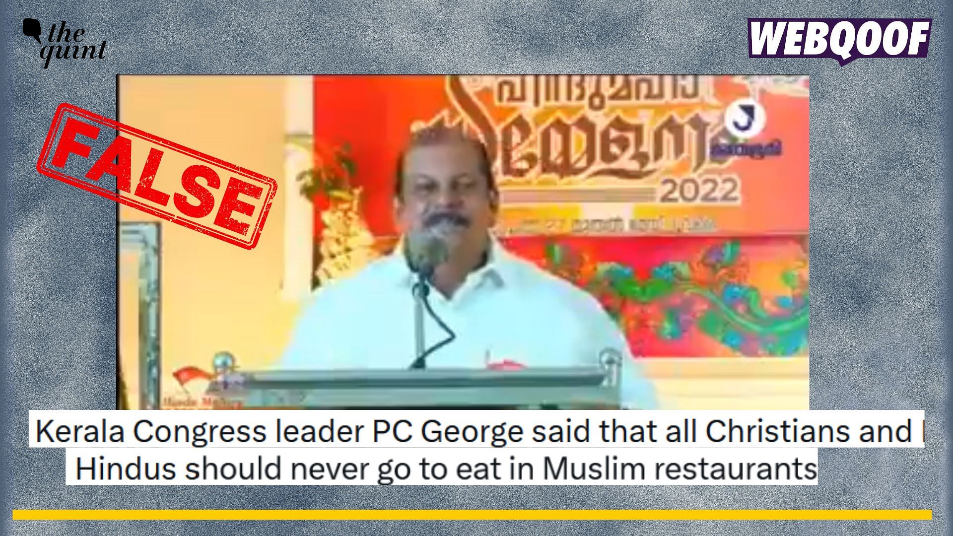 <div class="paragraphs"><p>Fact-check: PC George made this anti-Muslim speech when he was an independent candidate in 2022.</p></div>