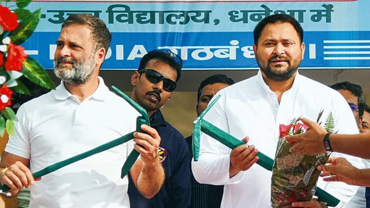 <div class="paragraphs"><p>Rahul Gandhi and Tejashwi Yadav from the Bharat Jodo Yatra. Image used for representation only.&nbsp;</p></div>