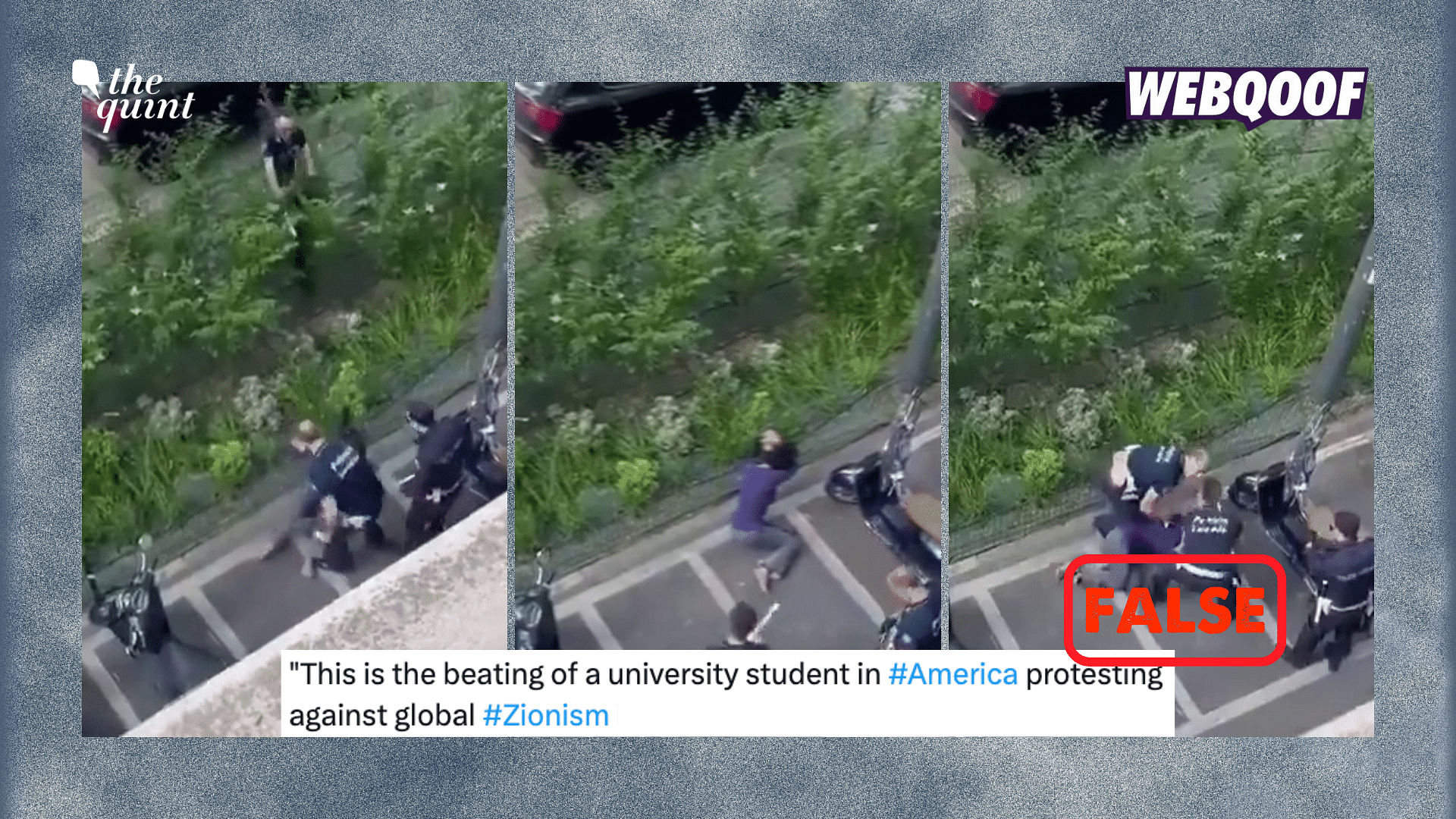 <div class="paragraphs"><p>The video does not show police attacking university students in America.</p></div>