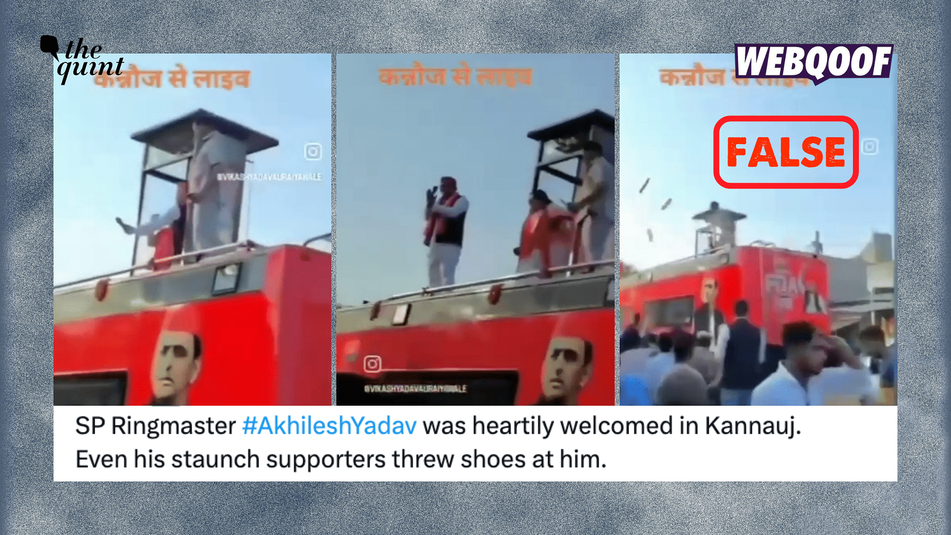 <div class="paragraphs"><p>People threw garlands and flowers at Akhilesh Yadav during his roadshow in Kannauj, Uttar Pradesh.</p></div>