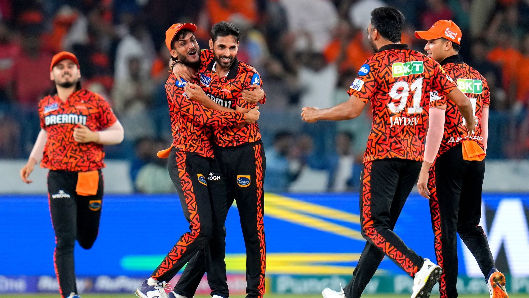 <div class="paragraphs"><p>IPL 2024: Sunrisers Hyderabad defeated Rajasthan Royals by 1 run.</p></div>