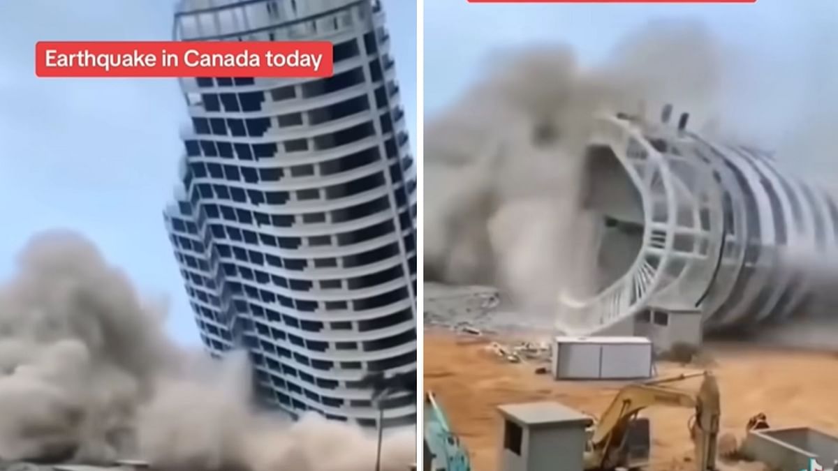 We found that most of the clips seen in the compilation are old and unrelated to earthquakes in Canada.