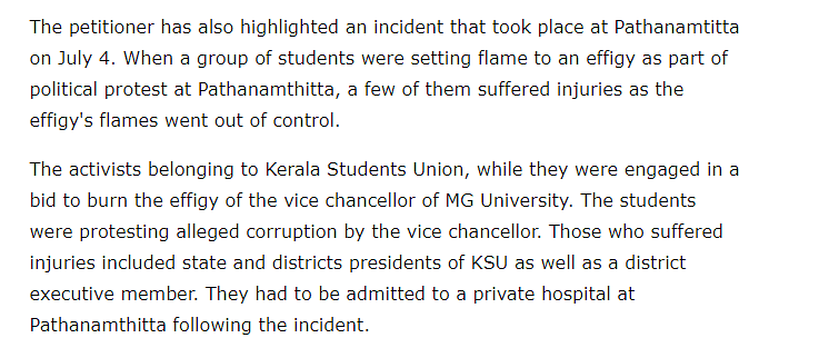 We found that the incident is from 2012, when KSU workers were seen burning PM Modi’s effigy in the state.