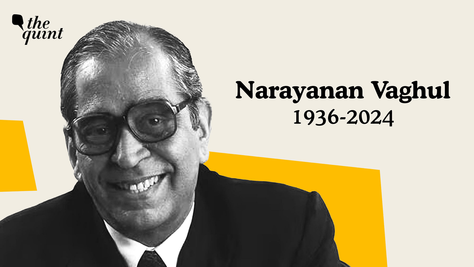 <div class="paragraphs"><p>Narayanan Vaghul passed away on 18 May. He was 88 years old.&nbsp;</p></div>