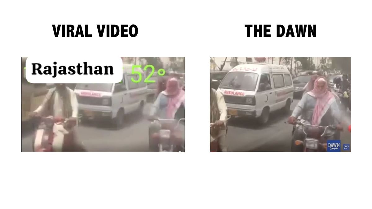 The video is from Pakistan's Karachi and dates back to 2018.