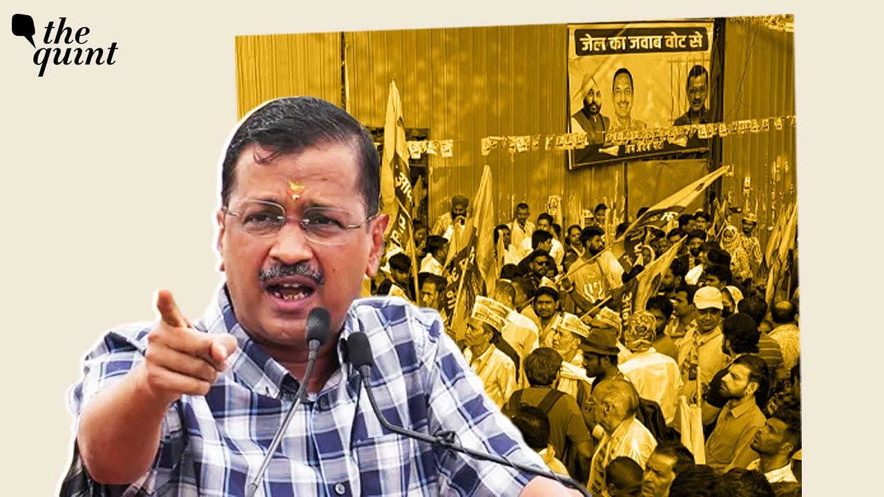 <div class="paragraphs"><p>Kejriwal and Punjab Chief Minister Bhagwant Mann campaigned for AAP's South Delhi MP candidate Sahiram Pahalwan ahead of 25 May Lok Sabha elections in Delhi.</p></div>