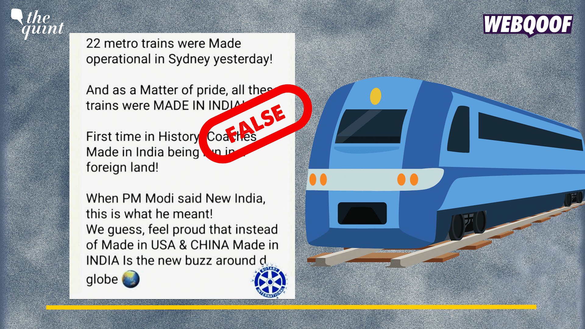 <div class="paragraphs"><p>Fact-Check: The claim is false. The said 22 trains were manufactured by a French company.&nbsp;</p></div>