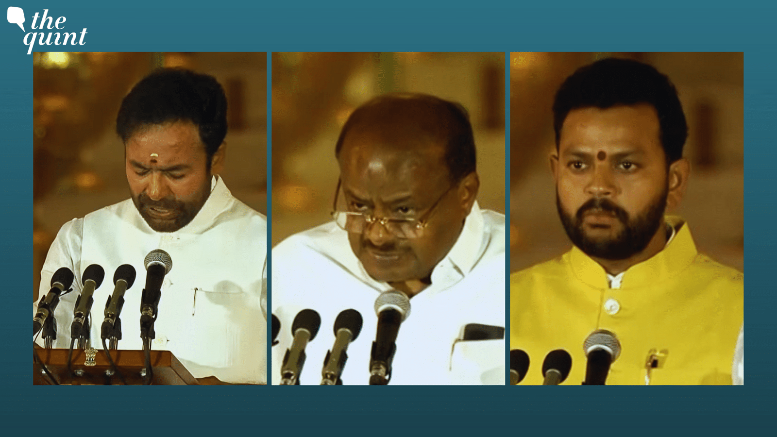 <div class="paragraphs"><p>Five Cabinet ministers and seven Ministers of State from the five south Indian states were sworn in. </p></div>