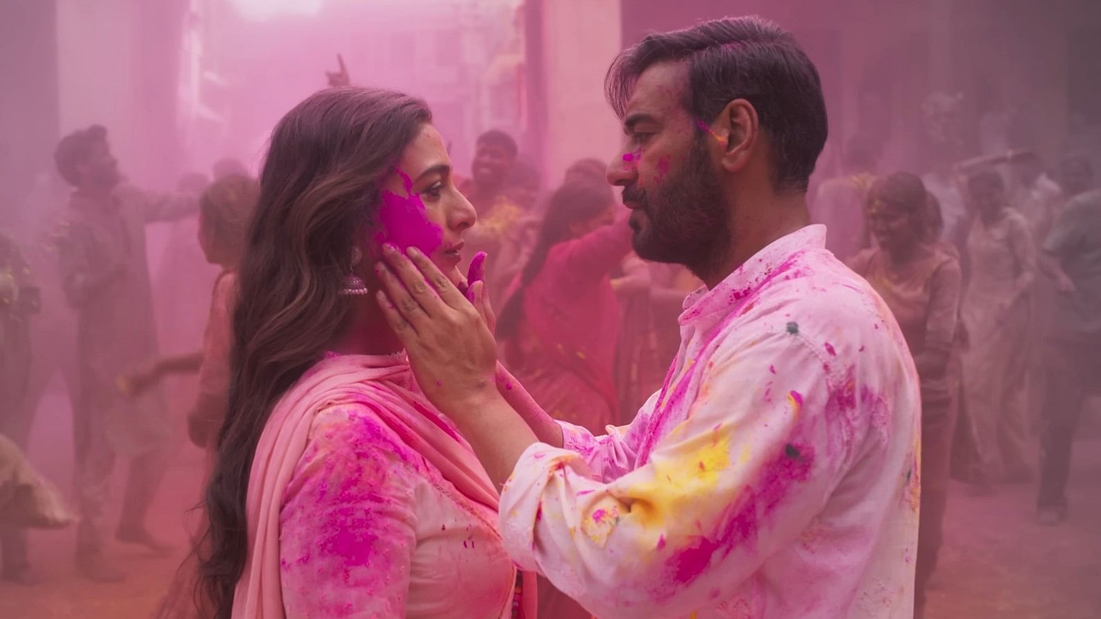 <div class="paragraphs"><p>Ajay Devgn and Tabu in a still from the trailer.</p></div>