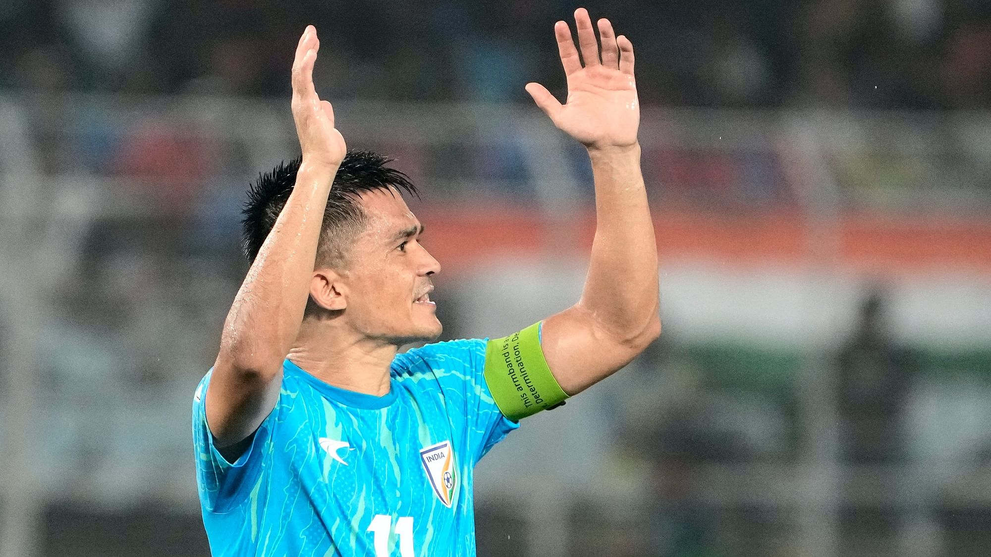 <div class="paragraphs"><p>Sunil Chhetri played his last international game, against Kuwait, in Kolkata.</p></div>