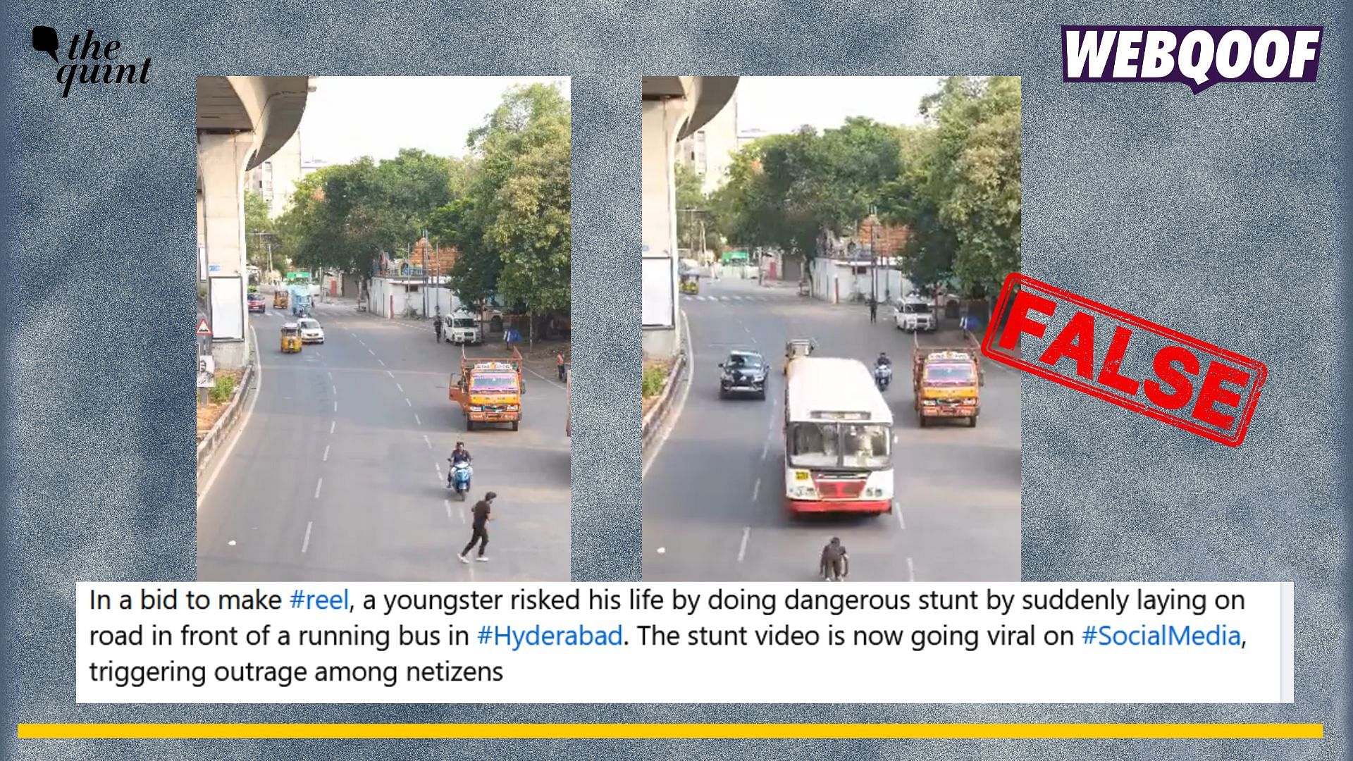 <div class="paragraphs"><p>Fact-check: An edited video of a person lying under a moving bus and then safely running back is going viral on social media as a real clip.</p></div>