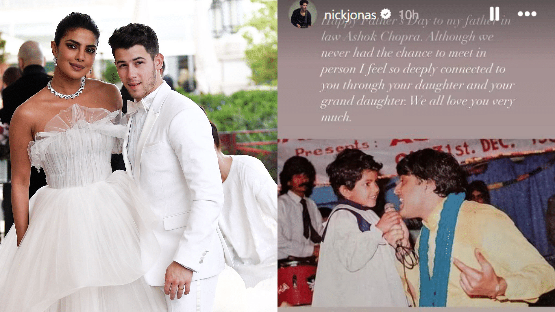 <div class="paragraphs"><p>Actor Priyanka Chopra and Nick Jonas shared heartfelt Father's Day tributes to their fathers and fathers-in-law on Instagram.</p></div>