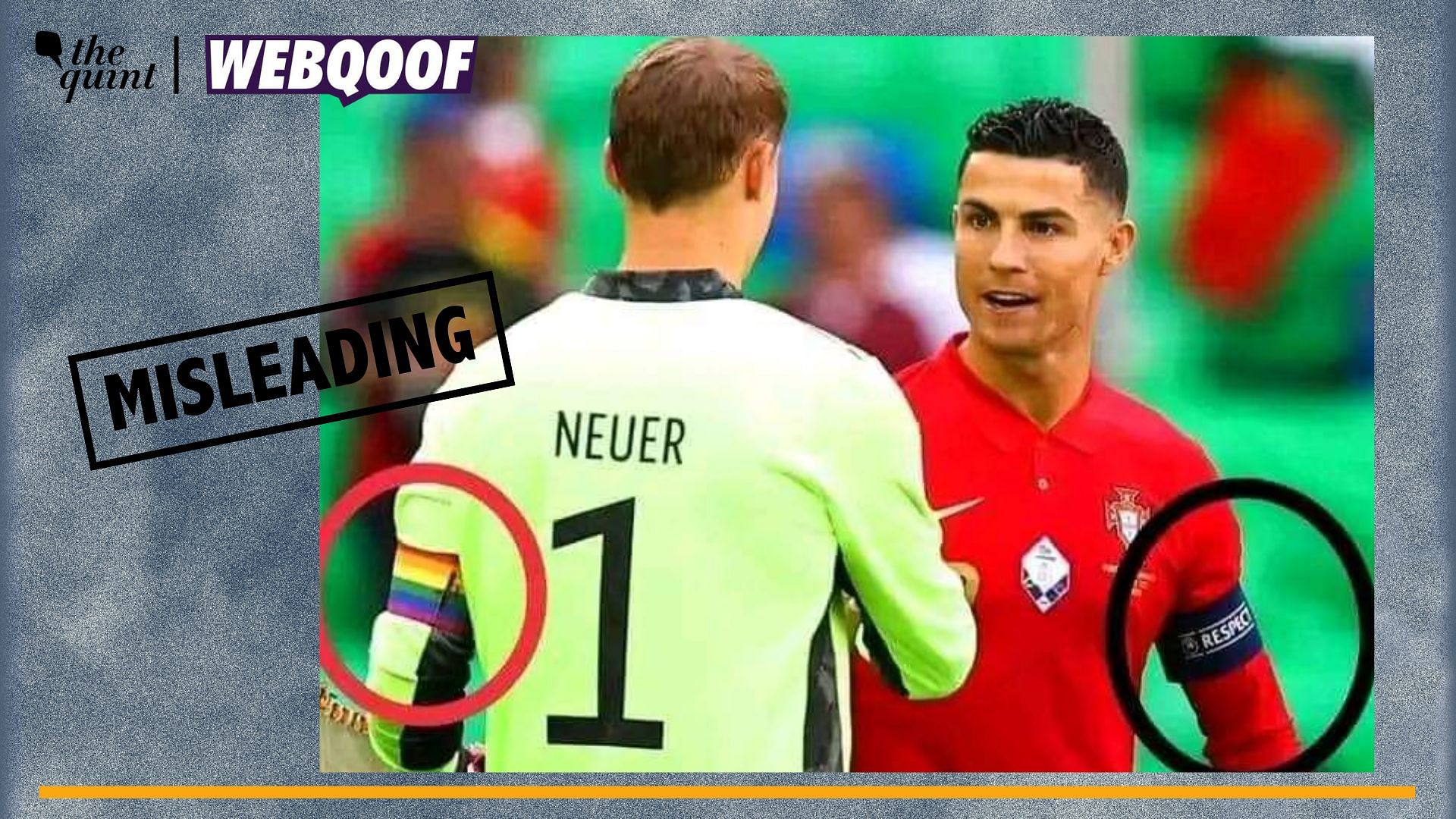 <div class="paragraphs"><p>Fact-Check | The claim of Cristiano Ronaldo being the only captain to not wear 'One Love' band is false.</p></div>