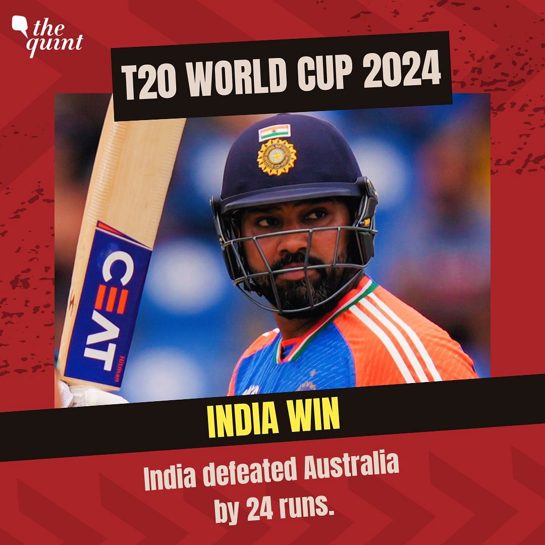 India vs Australia: Latest news and live updates of T20 World Cup 2024 today's match.