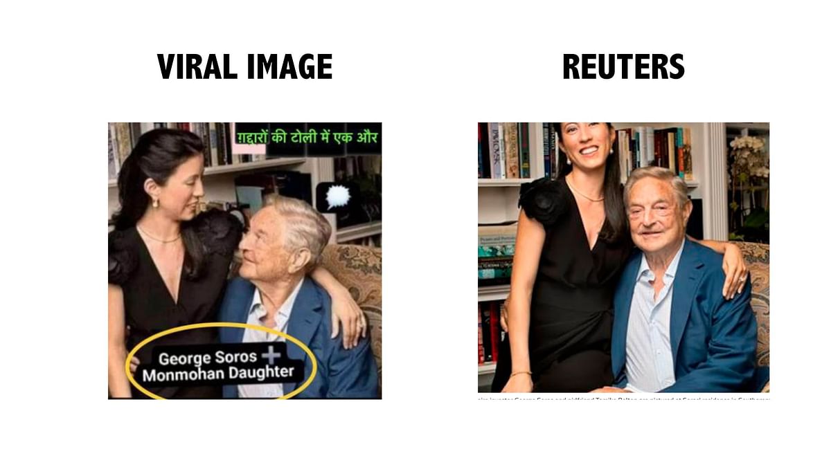 The image shows Soros with his wife, Tamiko Bolton from 2012 taken at the time of their engagement. 