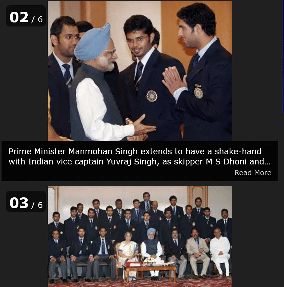 This claim is misleading, the Indian team also met former PM Manmohan Singh on the same day.