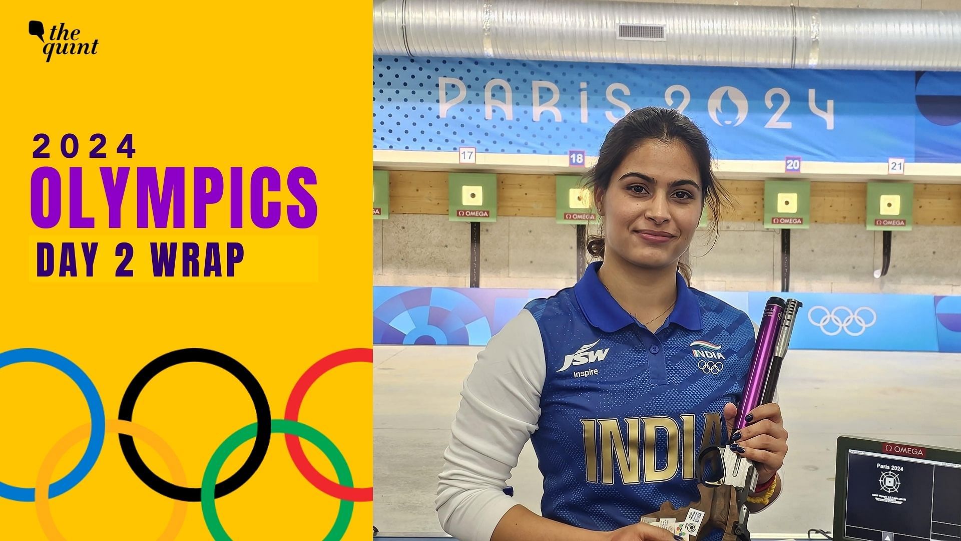 <div class="paragraphs"><p>Paris Olympics 2024, Day 2 Wrap: Manu Bhaker clinched bronze in shooting.</p></div>