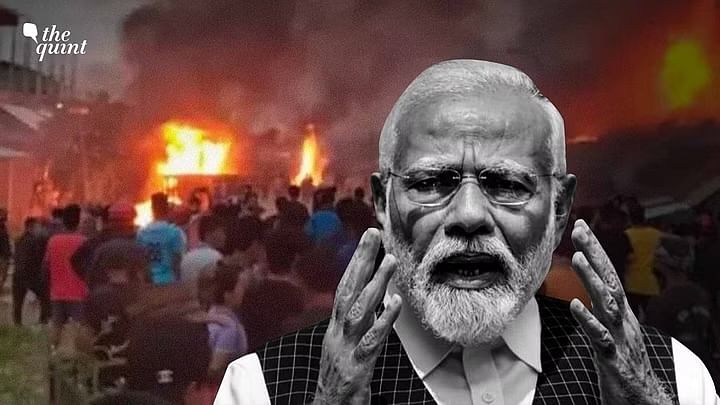 <div class="paragraphs"><p>PM Modi finally broke his long silence on the Manipur issue during a speech at the Rajya Sabha on Wednesday, 3 July, and said that the government is making all efforts to bring normalcy in the violence-struck state.</p></div>