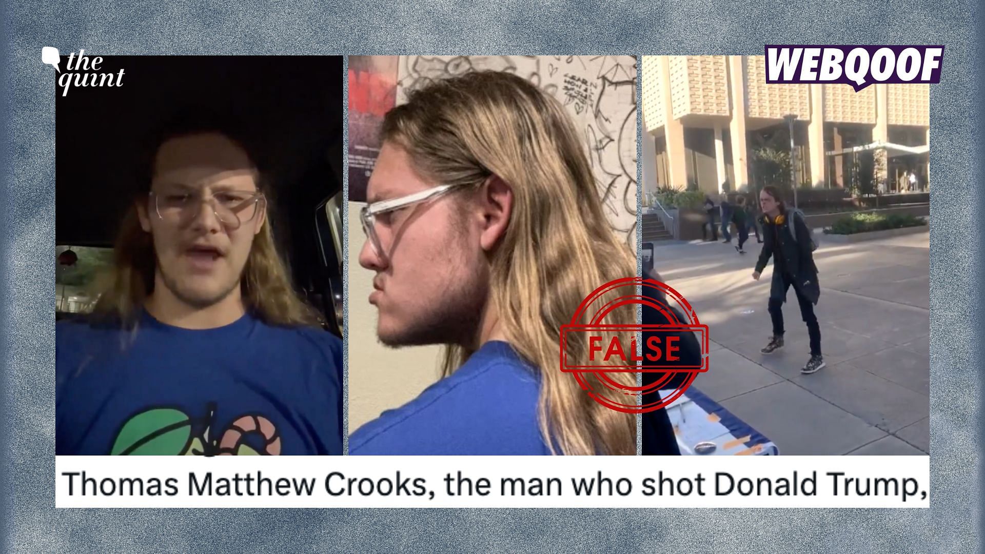 <div class="paragraphs"><p>Neither of the people seen in these visuals are Thomas Matthew Crooks, who was identified as Trump's shooter.</p></div>