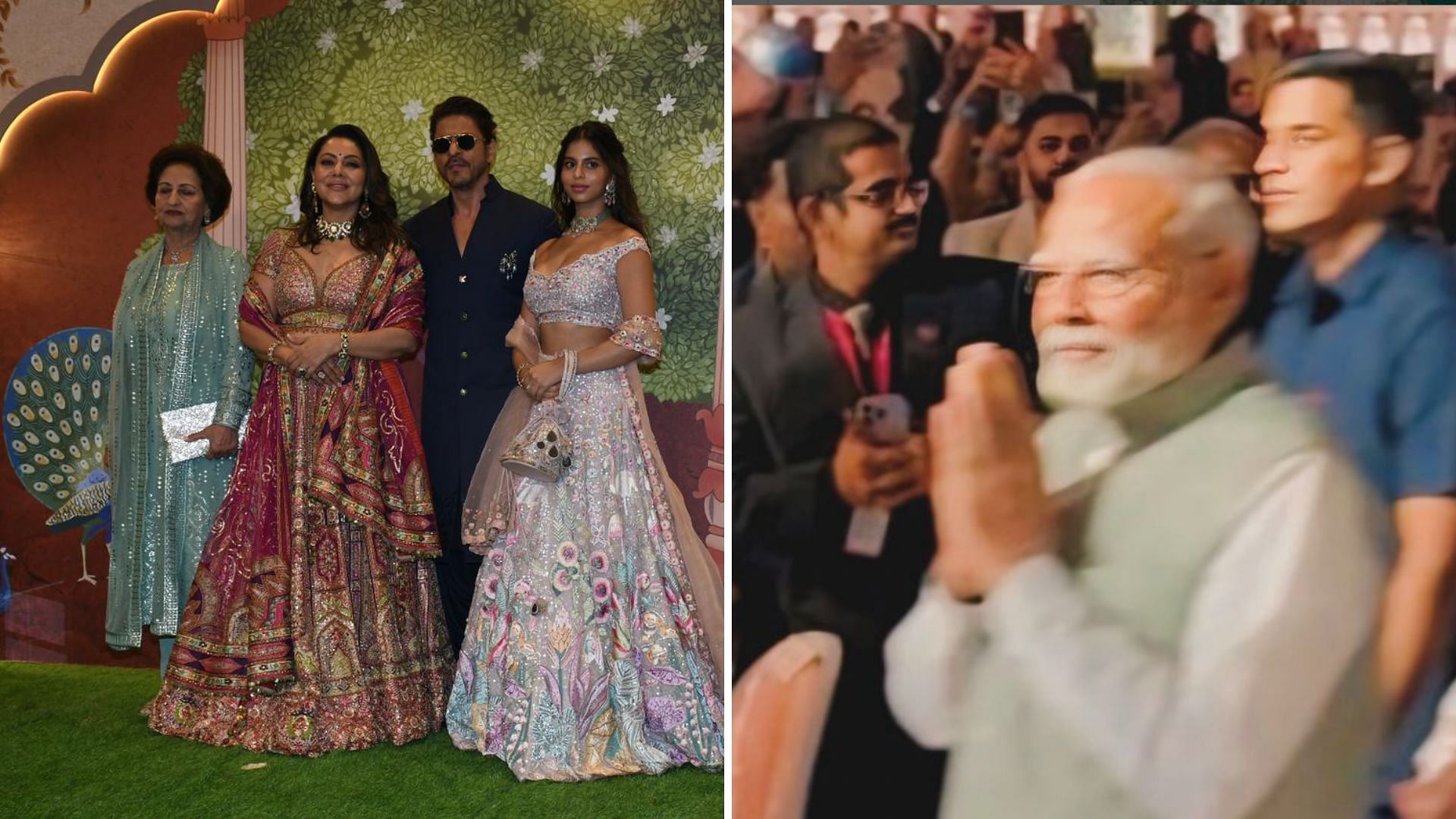 <div class="paragraphs"><p>Shah Rukh Khan and his family, PM Narendra Modi attend Anant Ambani and Radhika Merchant's 'Shubh Ashirwad’ ceremony.</p></div>