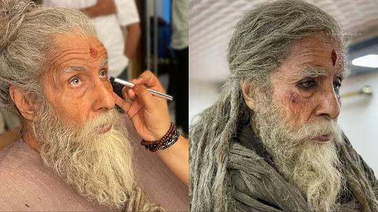 <div class="paragraphs"><p>Amitabh Bachchan preparing for his character in<em> Kalki 2898 AD.</em></p></div>