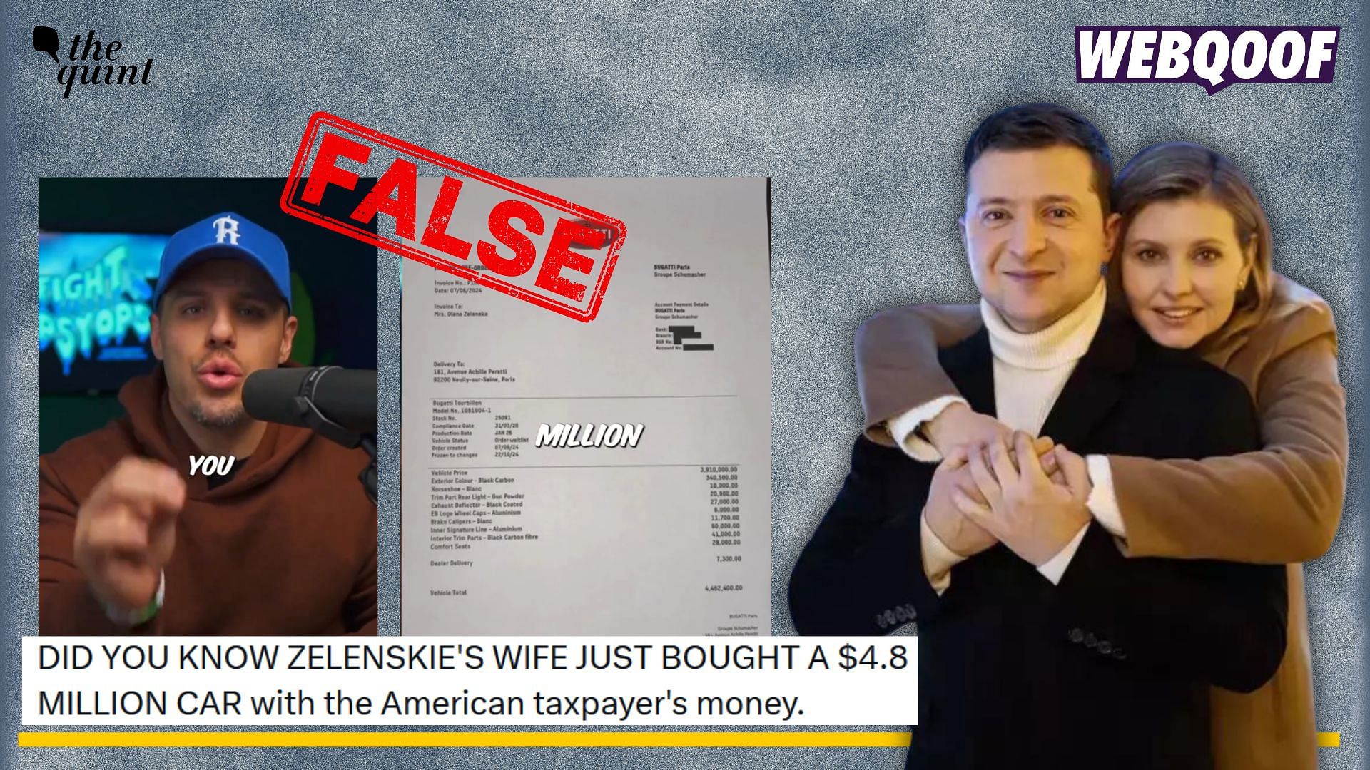 <div class="paragraphs"><p>Fact-check: A false claim about Zelenskyy family buying a luxurious car, Bugatti, is going viral online. </p></div>