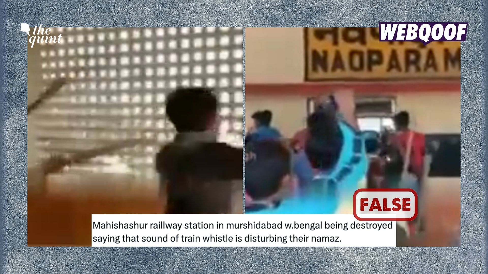 <div class="paragraphs"><p>The video dates back to 2019 and shows anti-CAA protesters vandalising the railway station.</p></div>