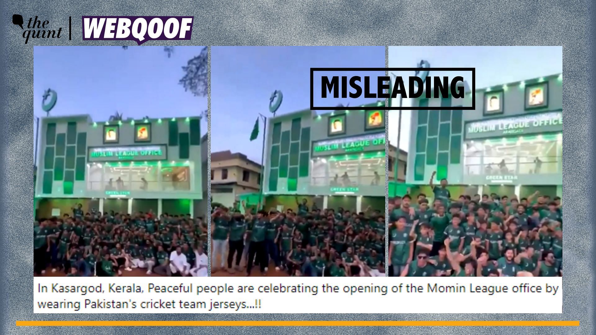 <div class="paragraphs"><p>Fact-Check | The claim is misleading as it does not show people wearing Pakistan's jersey.</p></div>