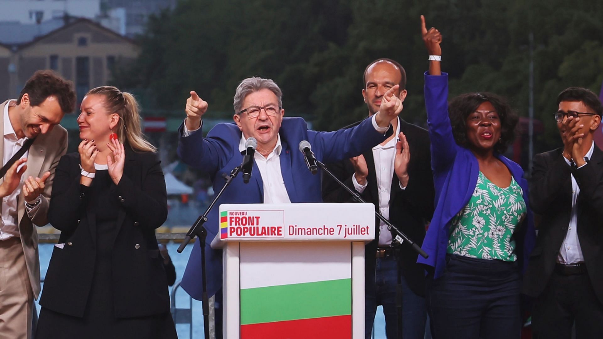 <div class="paragraphs"><p>Far-left La France Insoumise – LFI – (France Unbowed) founder Jean-Luc Melenchon delivers a speech after the second round of the legislative elections in Paris.</p></div>