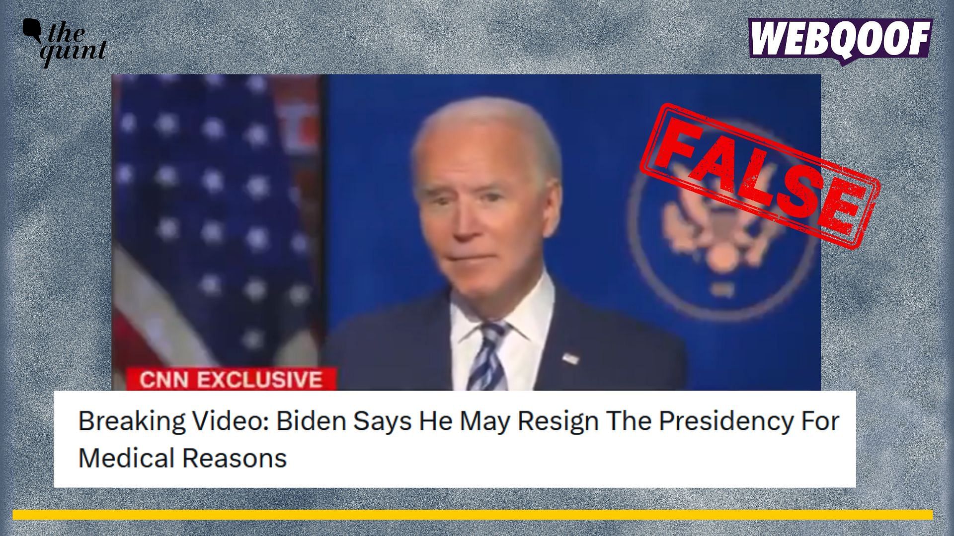 <div class="paragraphs"><p>Fact-check: An old statement of Joe Biden talking about resignation is being shared with misleading context.</p></div>