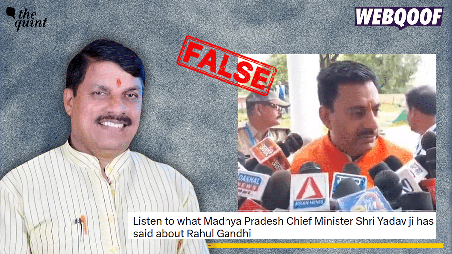 <div class="paragraphs"><p>Fact-check: Rameshwar Sharma, a BJP MLA from Madhya Pradesh, speaking against Rahul Gandhi was misidentified as MP Chief Minister Dr Mohan Yadav.</p></div>