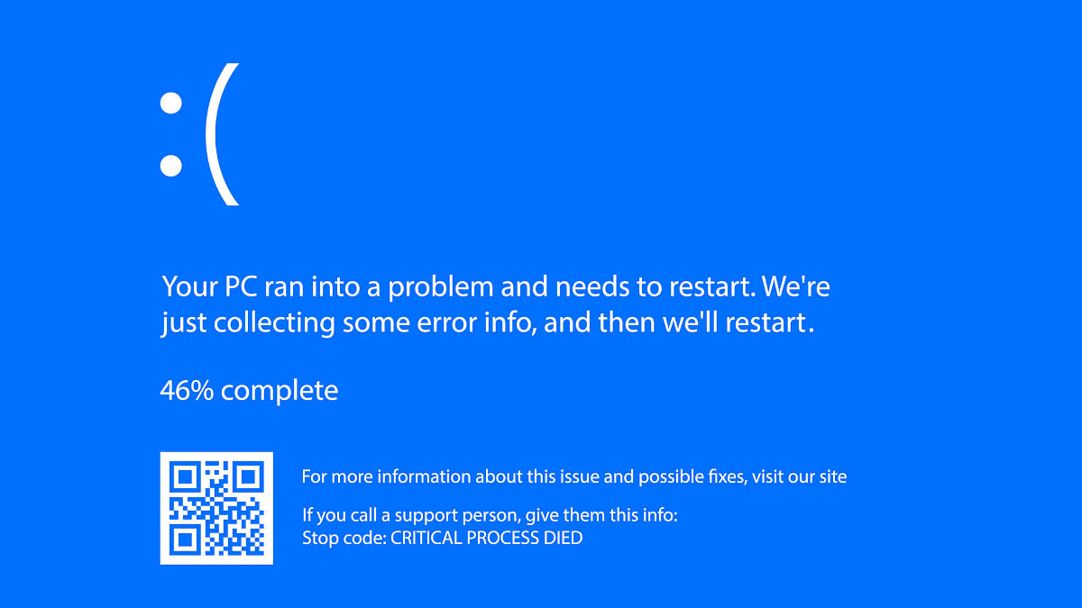 <div class="paragraphs"><p>An example of Microsoft’s Blue Screen of Death.</p></div>