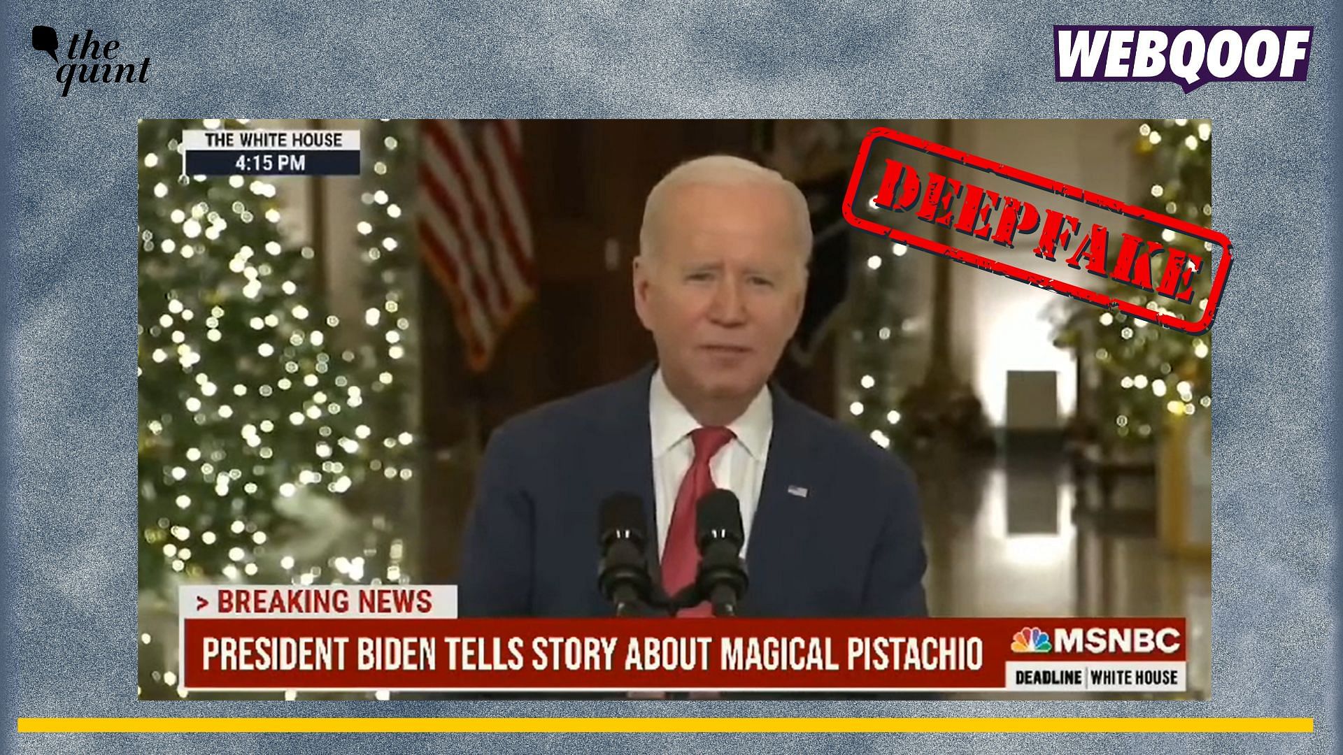 <div class="paragraphs"><p>Fact-check: A deepfake video of Joe Biden talking about "magical pistachio" is going viral on social media.</p></div>