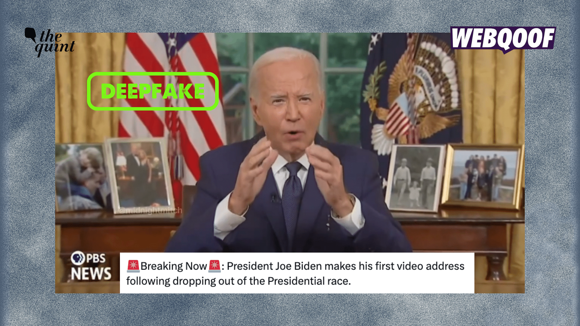 <div class="paragraphs"><p>The viral video of US President Joe Biden giving a statement full of explicit words is a deepfake.</p></div>