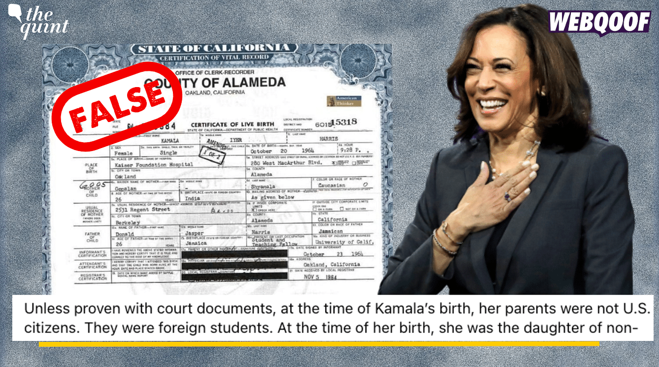 <div class="paragraphs"><p>Fact-Check: The claim is false, Harris is eligible to run for office.&nbsp;</p></div>