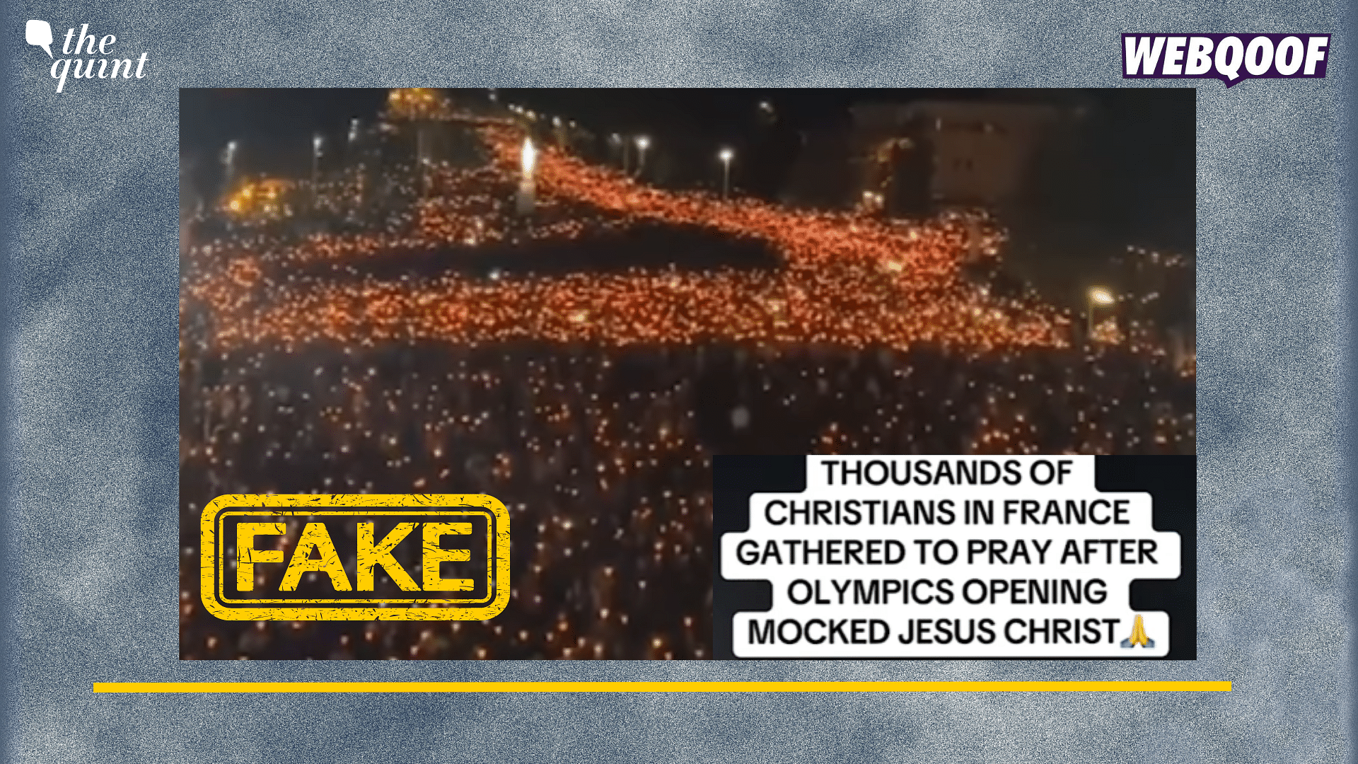 <div class="paragraphs"><p>Fact-Check | This video of Christians praying in France is not after the Olympics opening ceremony.</p></div>