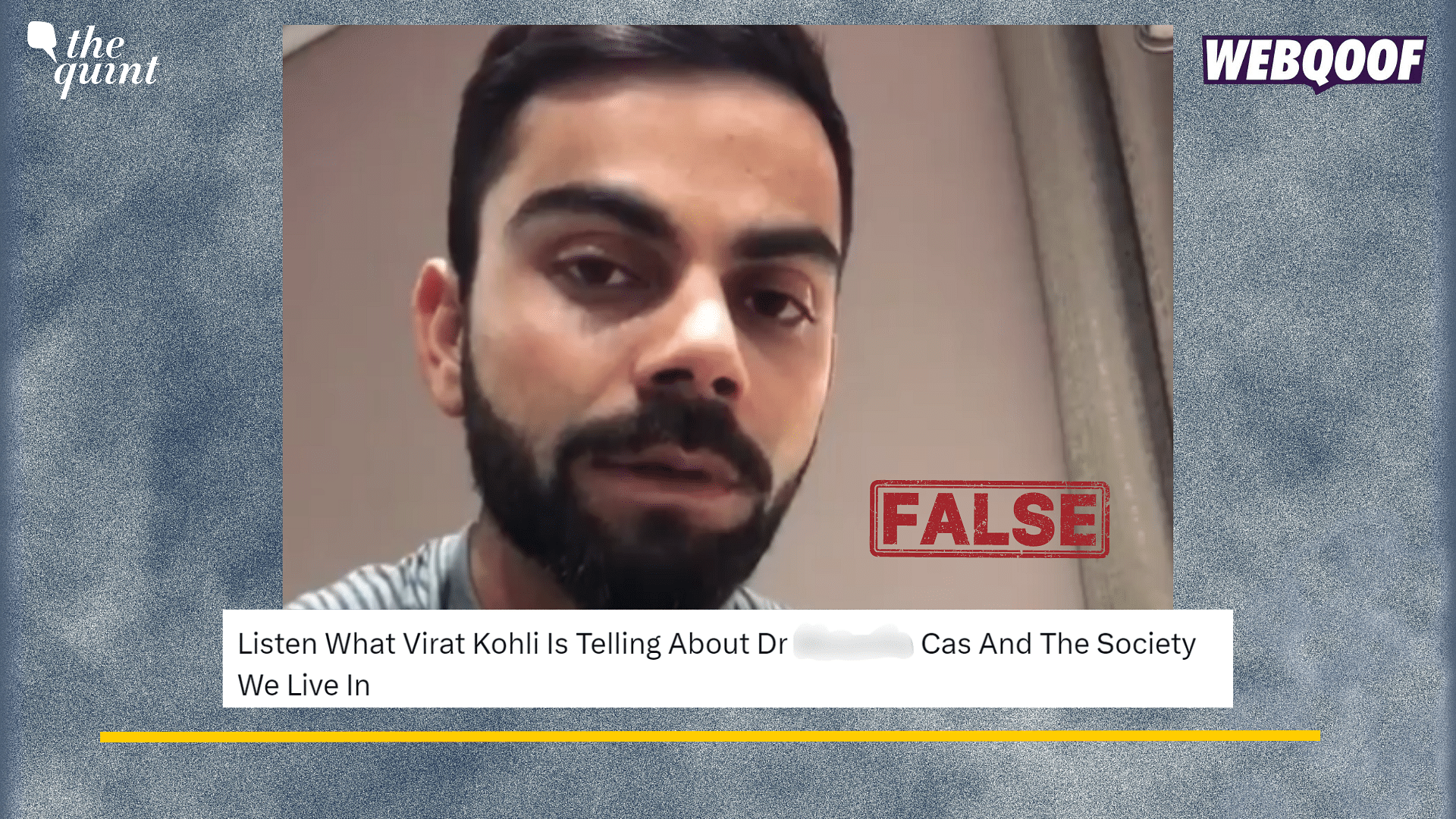 <div class="paragraphs"><p>Fact-check: An old video of Virat Kohli has gone viral, falsely attributed to current Kolkata rape case.</p></div>