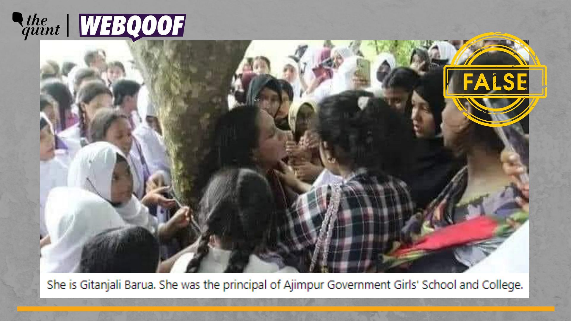 <div class="paragraphs"><p>Fact-Check | This image does not show the principal of Azimpur Government Girls School and College.&nbsp;</p></div>